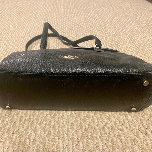 Kate Spade Leather Flap Shoulder Bag Black - Picture 3 of 4